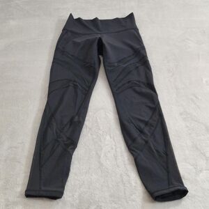 Lululemon Mesh Trim Soft Stretch High Waist Leggings Size 6